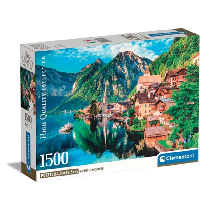 Clementoni Puzzle High Quality Collection Hallstatt 1500 pcs - Compact Box