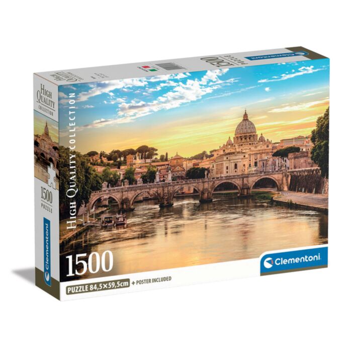 Clementoni Puzzle High Quality Collection Rome 1500 pcs - Compact Box
