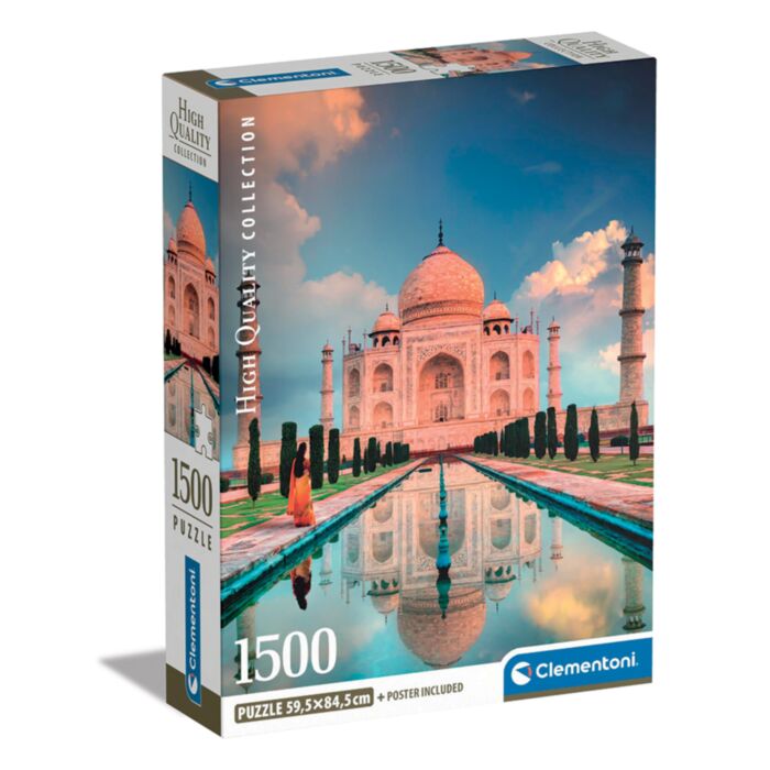 Clementoni Puzzle High Quality Collection Taj Mahal 1500 pcs - Compact Box