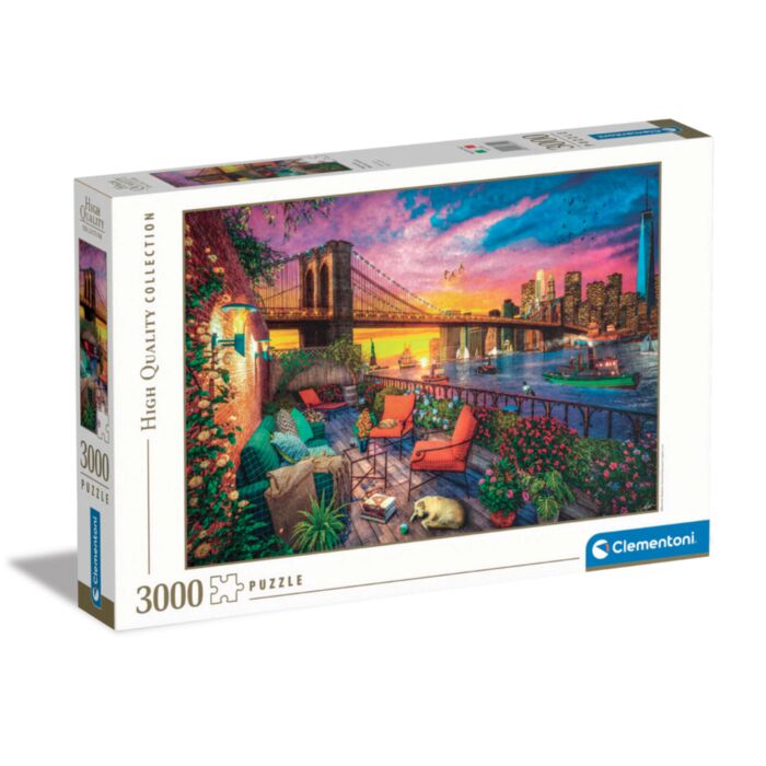 Clementoni Puzzle High Quality Collection Manhattan Balcony Sunset 3000 pcs