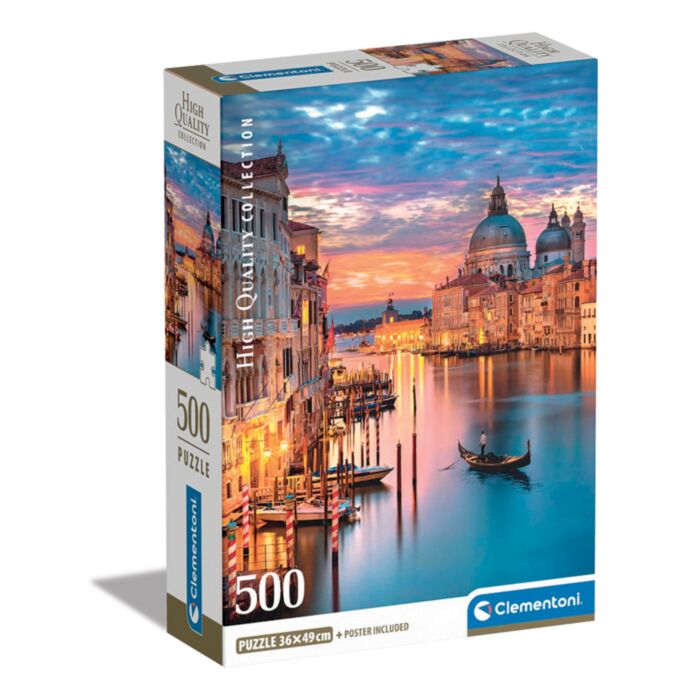 Clementoni Puzzle High Quality Collection Light In Venice 500 pcs - Compact Box