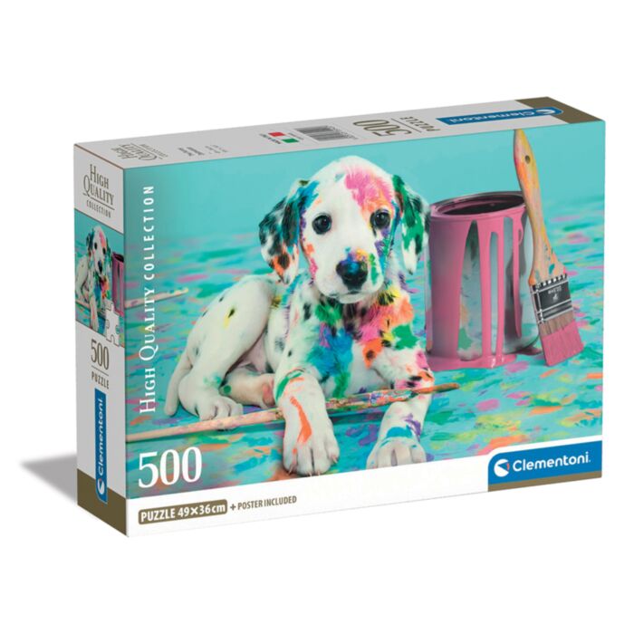 Clementoni Puzzle High Quality Collection Dalmatian Puppy 500 pcs - Compact Box