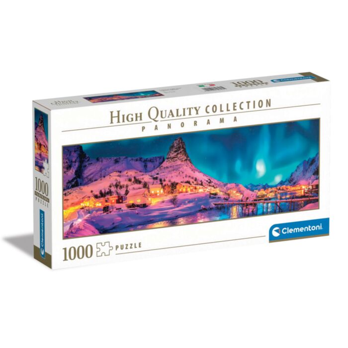Clementoni Puzzle Panorama High Quality Collection Colorful Night Over Lofoten Islands 1000 pcs