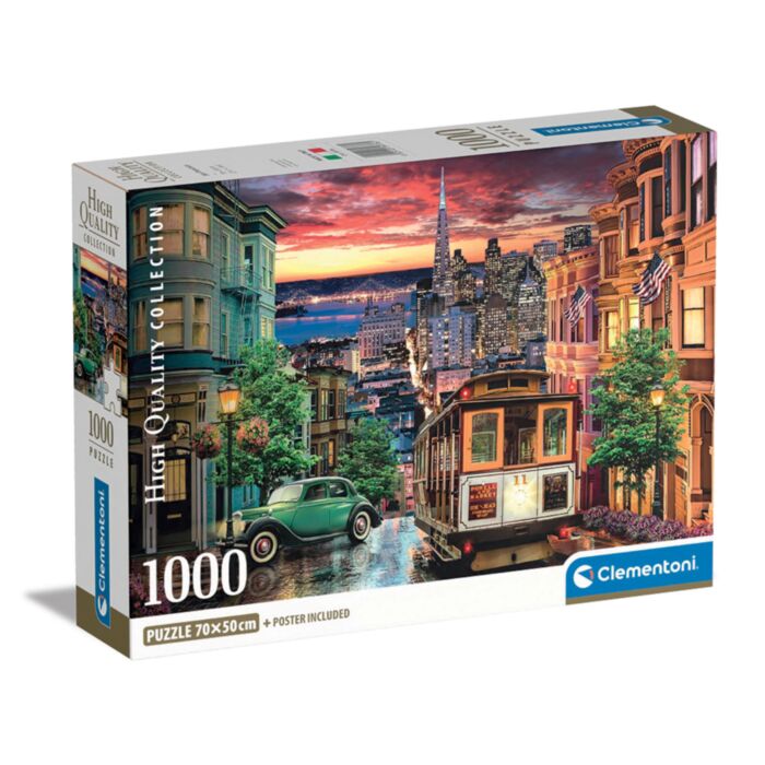 Clementoni Puzzle High Quality Collection San Francisco 1000 pcs - Compact Box