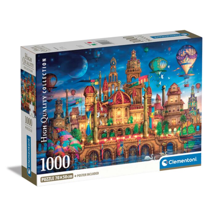 Clementoni Puzzle High Quality Collection Downtown 1000 pcs - Compact Box