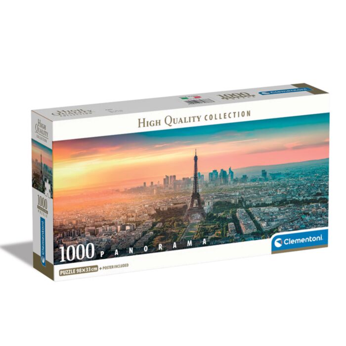 Clementoni Puzzle Panorama High Quality Collection Paris 1000 pcs - Compact Box