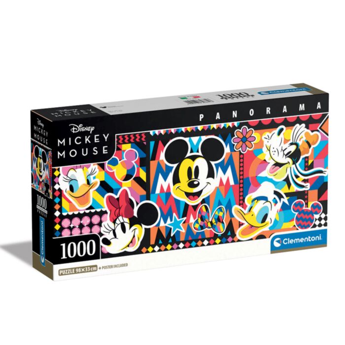 Clementoni Puzzle Panorama High Quality Collection Disney Classics 1000 pcs - Compact Box
