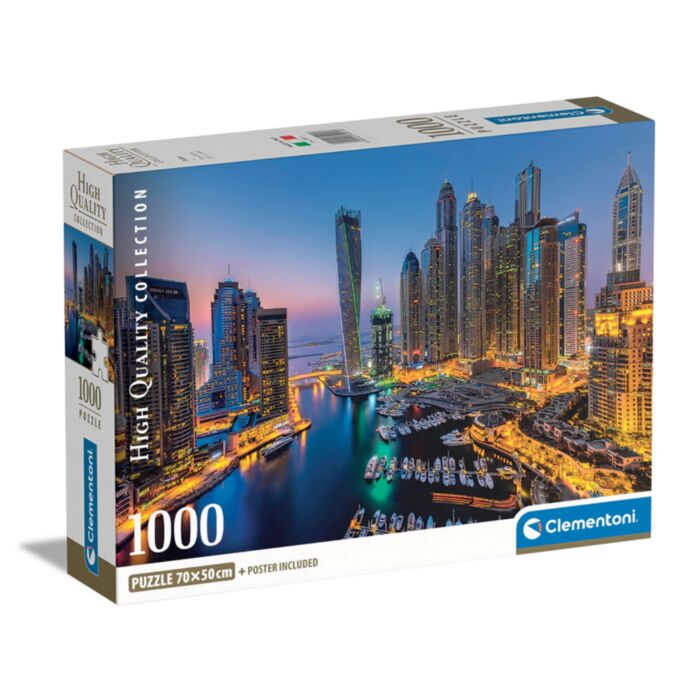 Clementoni Puzzle High Quality Collection Dubai 1000 pcs - Compact Box