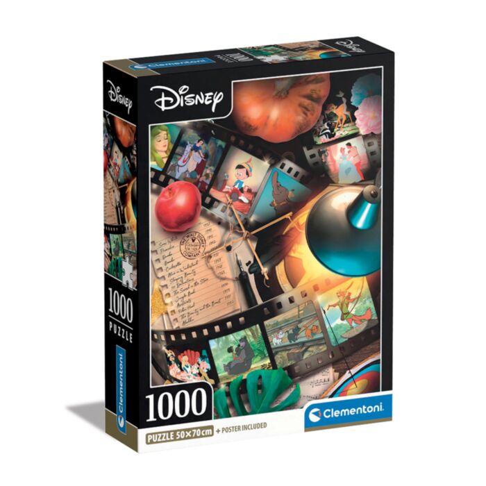 Clementoni Puzzle High Quality Collection Disney Classic Movies 1000 pcs - Compact Box