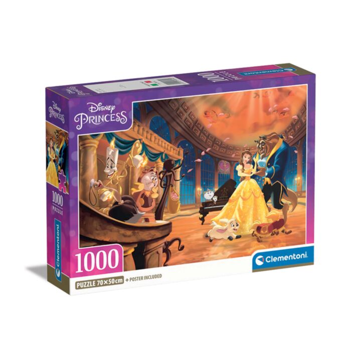 Clementoni Puzzle High Quality Collection Disney Princesses 1000 pcs - Compact Box