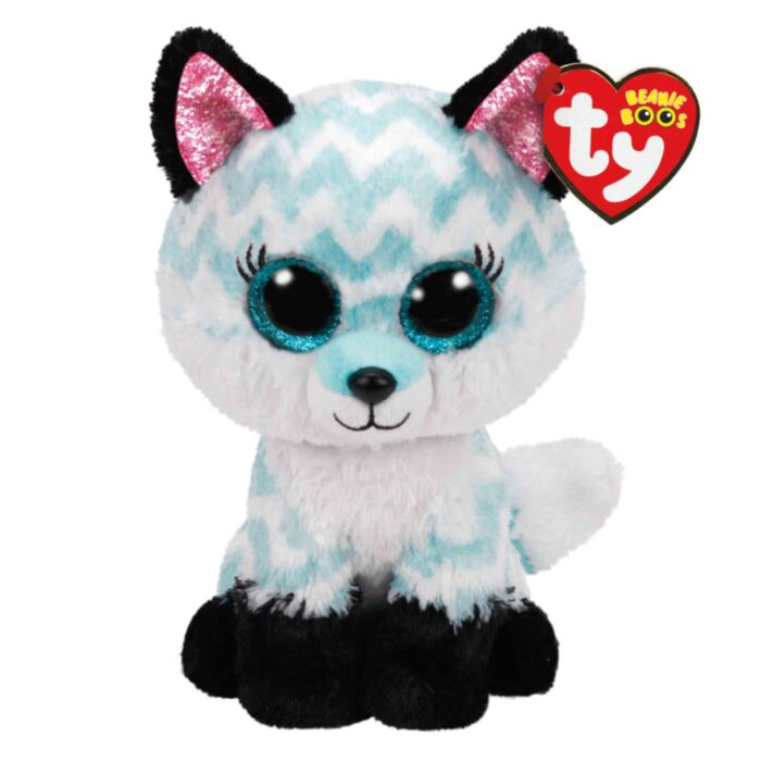 TY Beanie Boos Atlas Plush Fox Turquoise 15cm