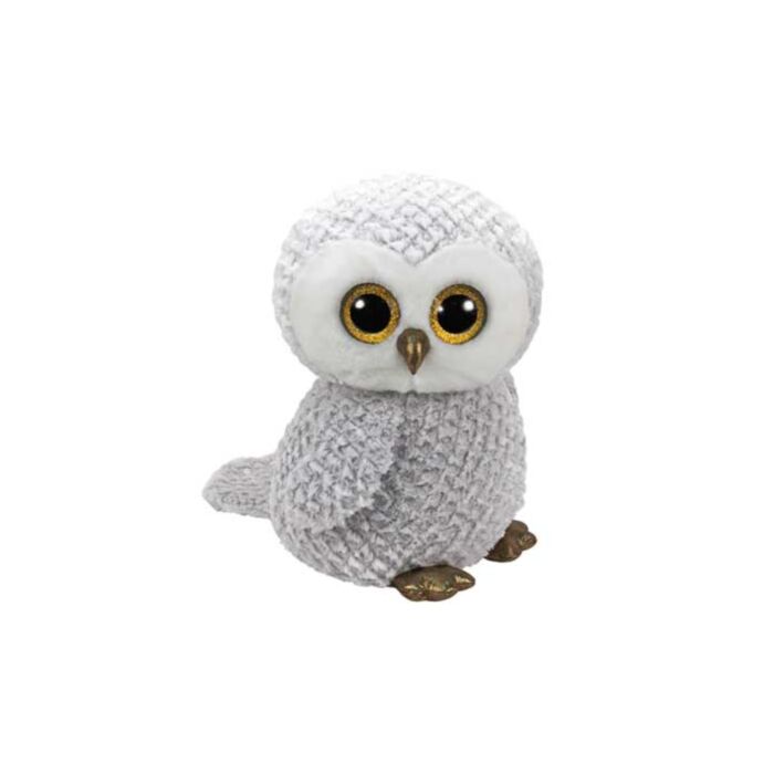 TY Beanie Boos Owlette Χνουδωτό Κουκουβάγια Λευκό 40εκ