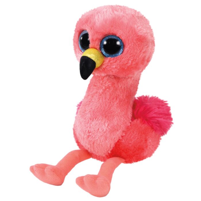 TY Beanie Boos Gilda Χνουδωτό Φλαμίνγκο Ροζ 15εκ