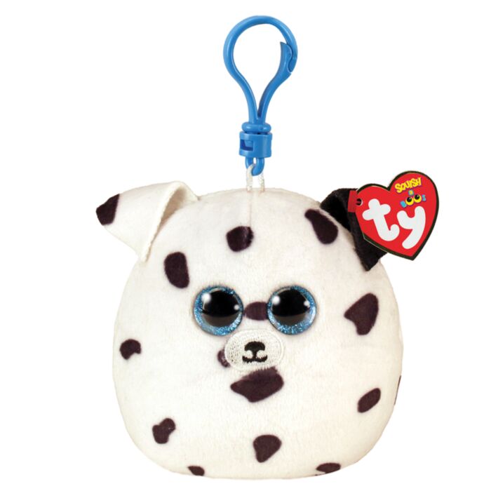 Ty Squishy Beanies Clip Fetch Dalmatian Dog