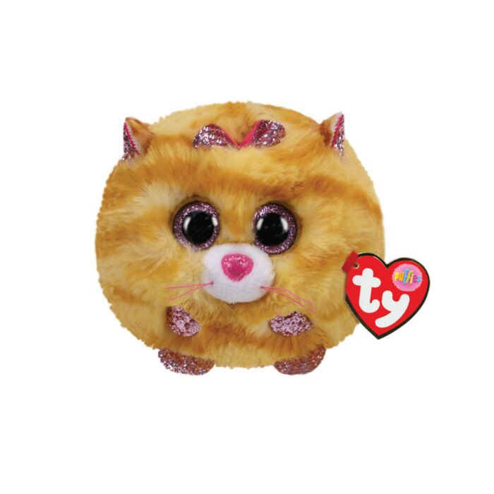 TY Beannie Balls Tabitha Plush Kitty Yellow