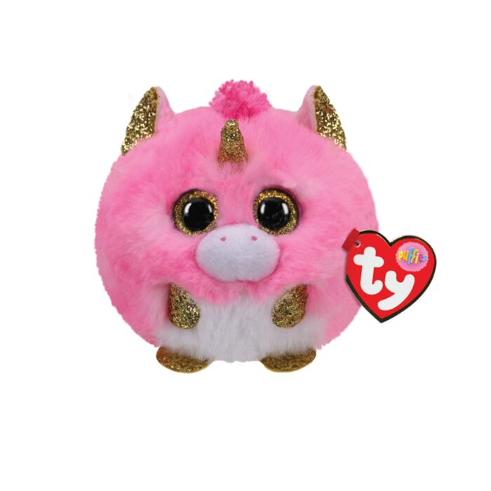 TY Beannie Balls Fantasia Plush Unicorn Pink