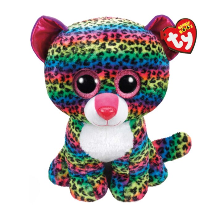 TY Beanie Boos Dotty Χνουδωτό Λεοπάρδαλη Πολύχρωμο 70εκ