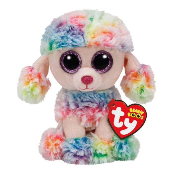 TY Beanie Boos Rainbow Χνουδωτό Σκυλάκι Κανίς Πολύχρωμο 70εκ