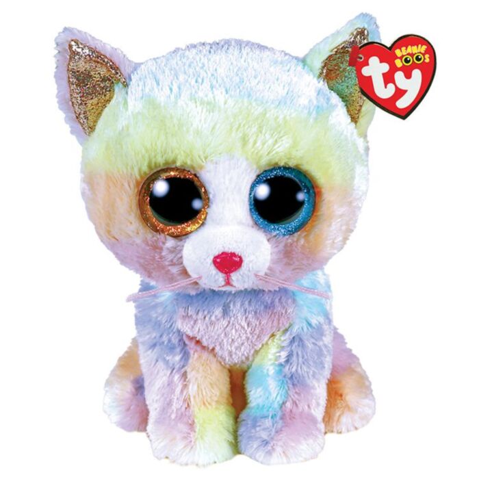 TY Beanie Boos Heather Plush kitten Multicolor 15cm