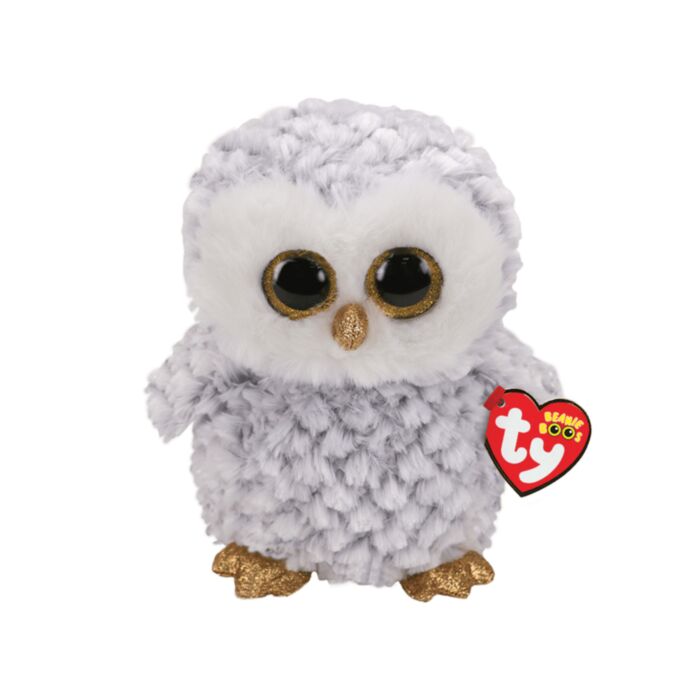 TY Beanie Boos Owlette Χνουδωτή Κουκουβάγια Λευκή 23εκ