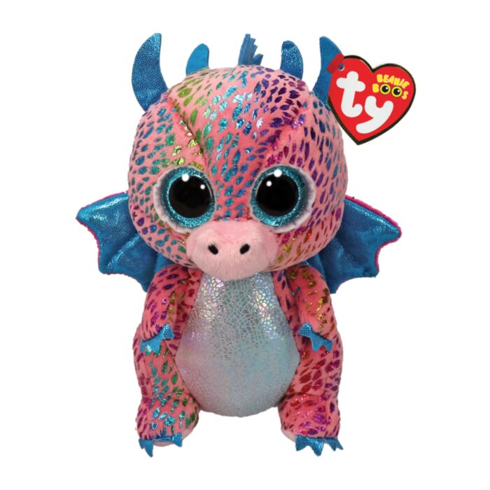 TY Beanie Boos Flint Plush Dragon Multicolor 15cm