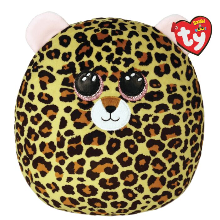 TY Squishy Beanies Livvie Leopard Multicolor 38cm