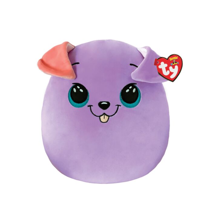 TY Squishy Beanies Bitsy Dog Purple 25cm