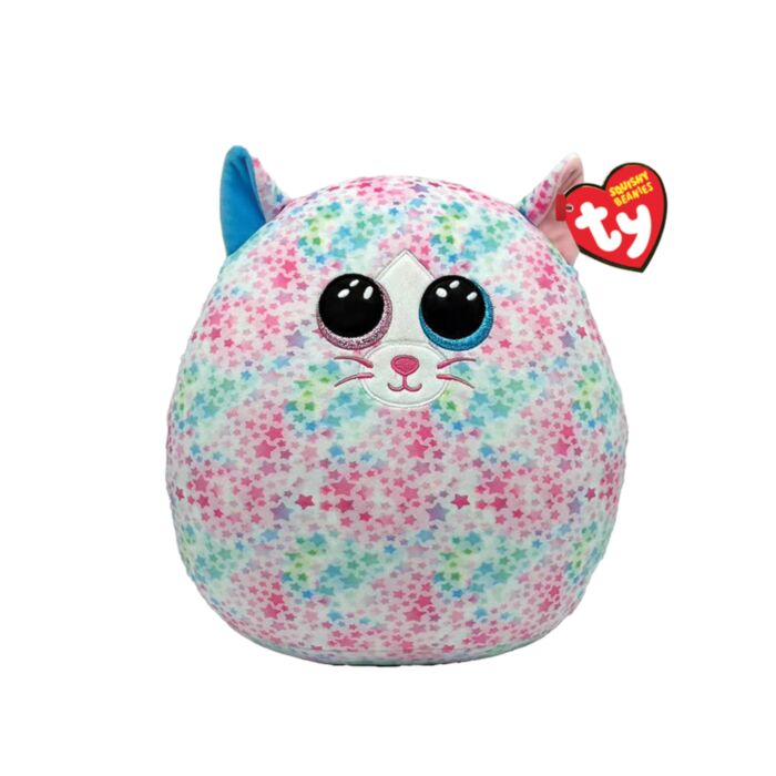 TY Squishy Beanies Emma Cat Multicolor With Stars 25cm