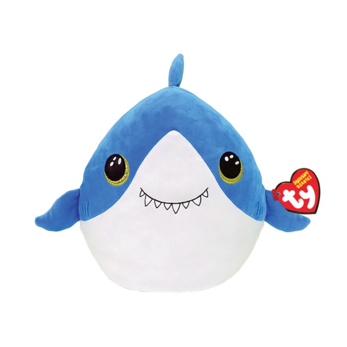 TY Squishy Beanies Finsley Shark Blue 25cm