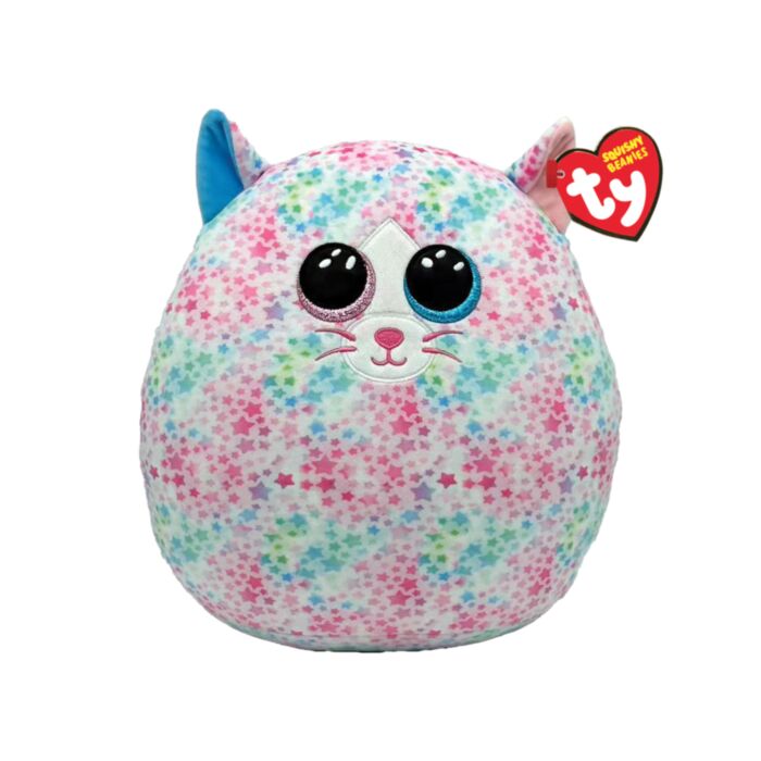 TY Squishy Beanies Emma Cat Multicolor With Stars 38cm