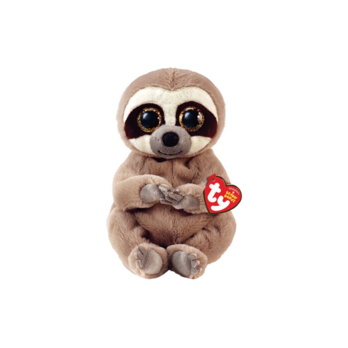 TY Beannie Bellies Silas Plush Sloth Grey 15cm