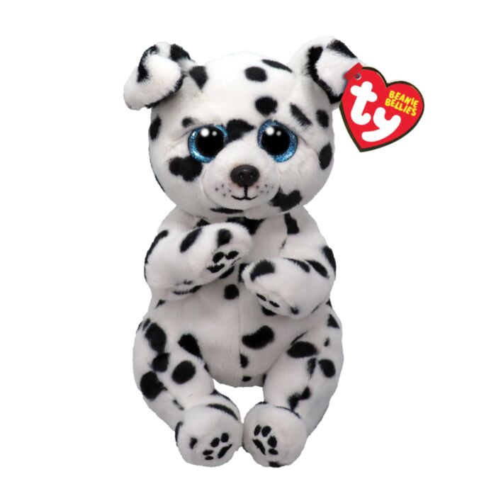 TY Beanie Bellies Rowdy Plush Dog Dalmatian Black & White 15cm