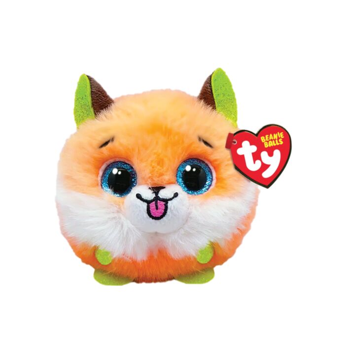 TY Beannie Balls Sherbet Plush Fox Orange