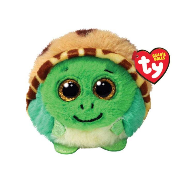 TY Beannie Balls Cruiser Plush Turtle Green