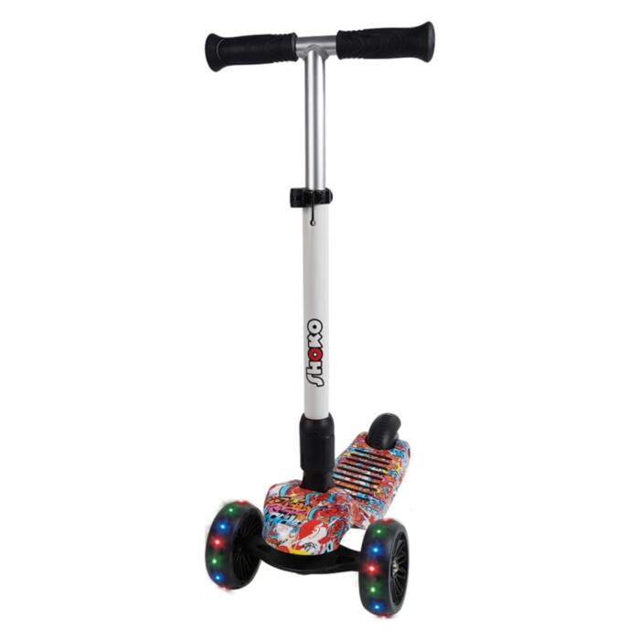 Shoko Kids Scooter X-Speed Light With 3 Wheels And Led Light Fantasy Design White Color For Ages 5+