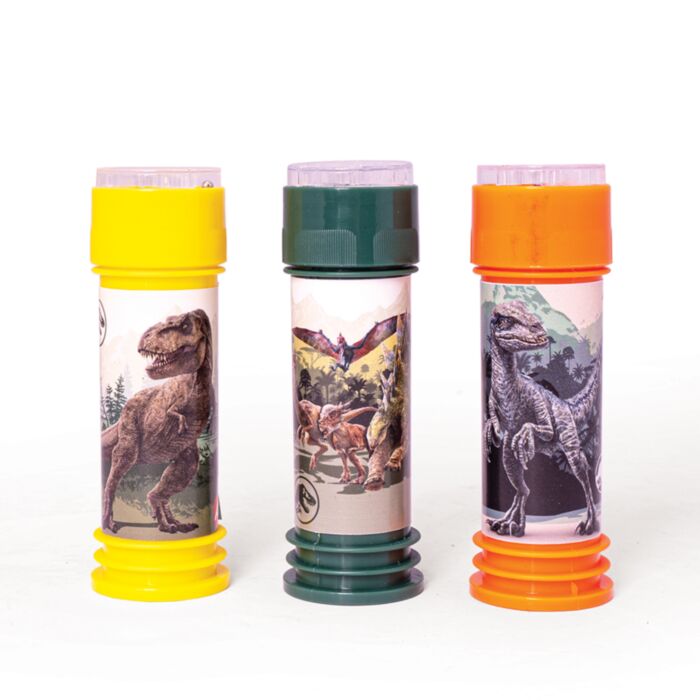 AS 3 Bubble Blowing Bottles Jurassic World For Ages 3+