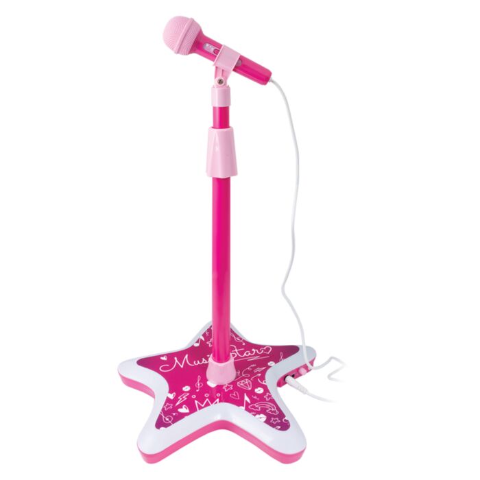 Music Star Karaoke Microphone with Light-Up Base For Ages 3+