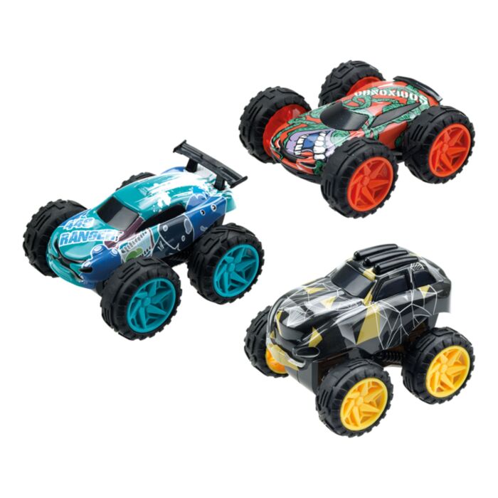 Exost Jump Toy Car Friction Powered With Ramp And Obstacles