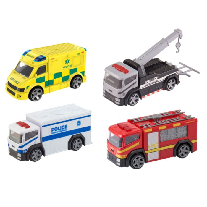 Teamsterz Street Kingz Emergency Trucks Die-Cast Venhicles For Ages 3+