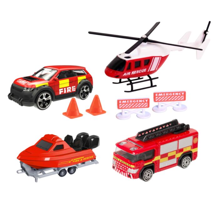 Teamsterz Air Sea Rescue Team Set with Die-Cast Vehicles For Ages 3+