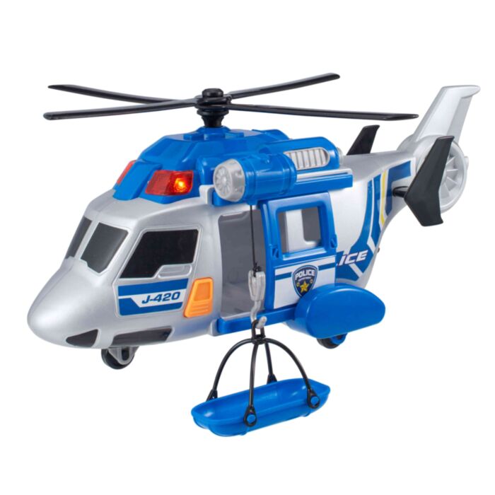 Teamsterz Light and Sound Police Rescue  Helicopter For Ages 3+