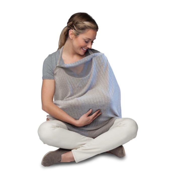 Chicco Ποδιά Θηλασμού Boppy Silver Grey