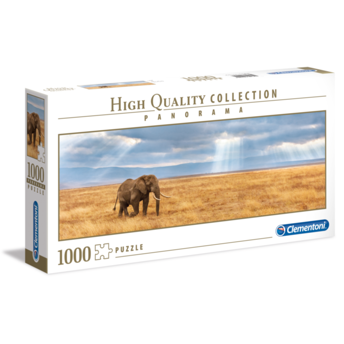 Clementoni Puzzle Panorama High Quality Collection Elephant 1000 pcs